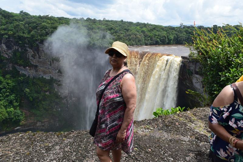 Wanderlust guests at Kaieteur Falls