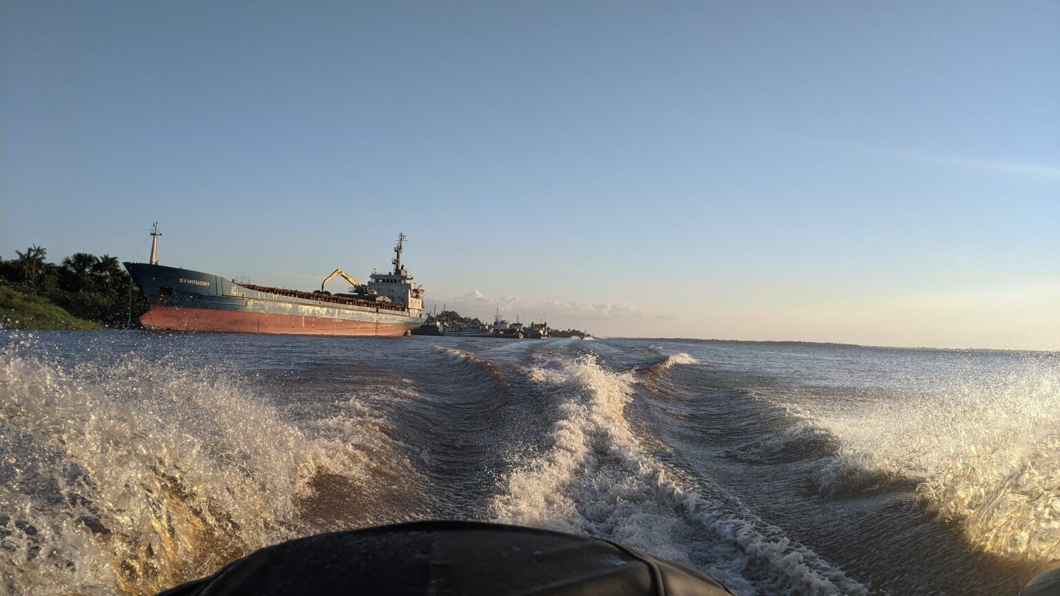 Speeding down the river